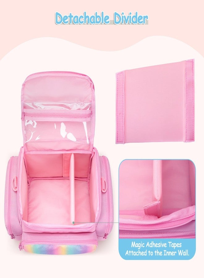 GRAOSO Carrying Case Compatible with Toniebox 2/1, Portable Bag for Audio Player Starter Set, Storage Travel Case for Charging Station Headphone, Shoulder Strap and Handle, Pink, Patented Design(Bag Only) - Image 3